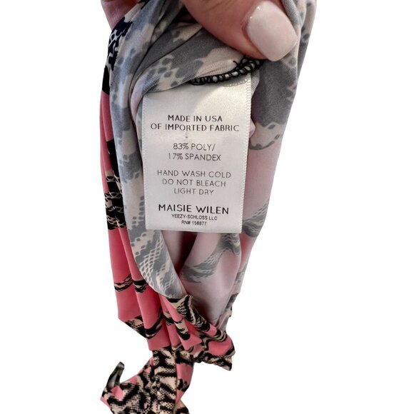 Maisie Wilen Yeezy Designer Pink Mini Dress NWOT Stretch Bodycon - Size M - Picture 10 of 14